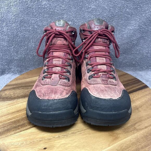 TEVA Riva Peak Mid eVent Hiking Waterproof Boots Red Leather Waterproof Womens 9 - Picture 2 of 10